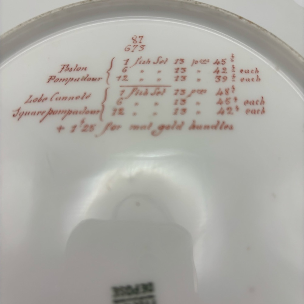 Salesman Limoges Elegant White Porcelain Plate - Picture 9 of 12